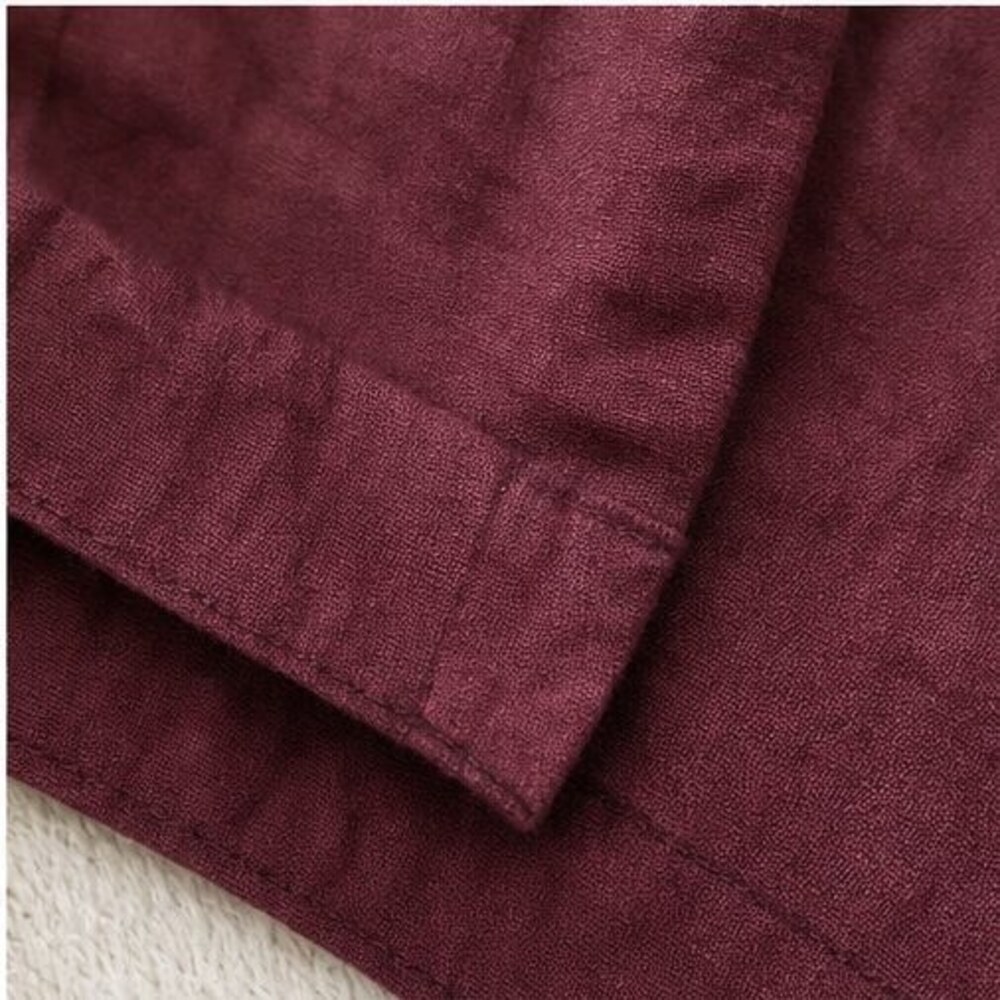Burgundy Ruffle Blouse - Picture 6 of 6